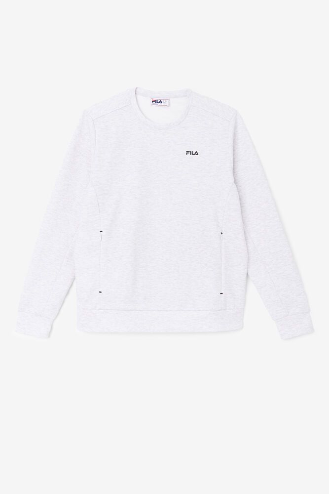 Fila Miesten Collegepaita Emry Crew Valkoinen - KFCH-76351